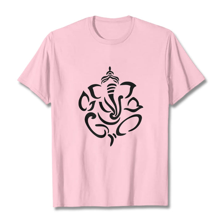 Buddha Stones Ganesh Elefant Skizze Illustration T T-shirt - Hellrosa - 2XL - image 13