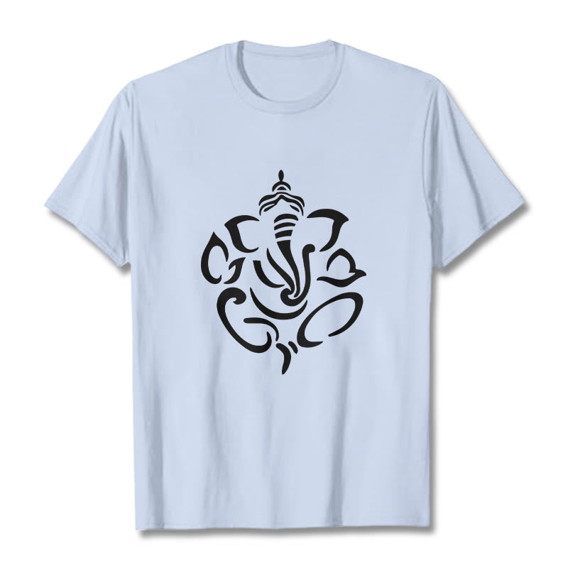 Buddha Stones Ganesh Elefant Skizze Illustration T T-shirt - HellCyan - 2XL - image 19
