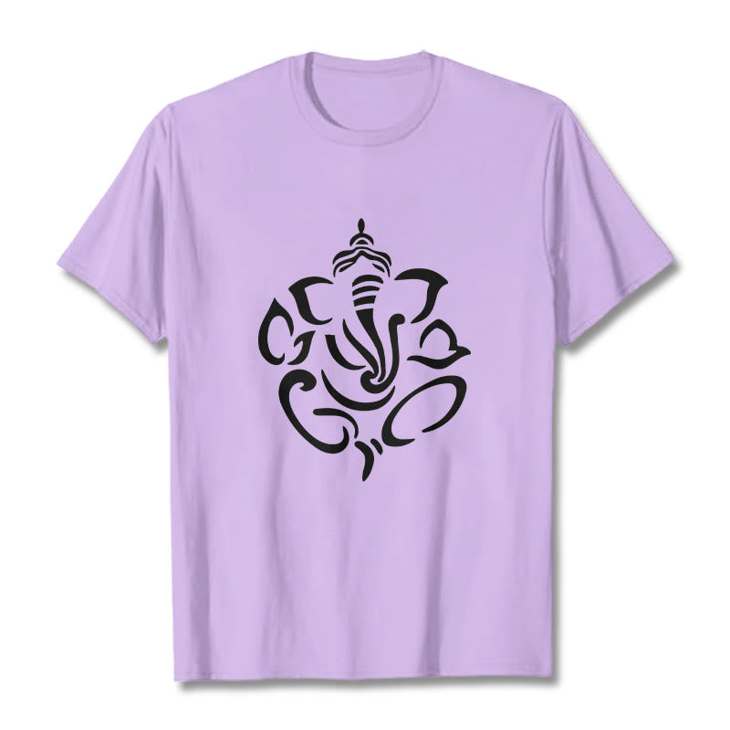 Buddha Stones Ganesh Elefant Skizze Illustration T T-shirt - Pflaume - 2XL - image 17