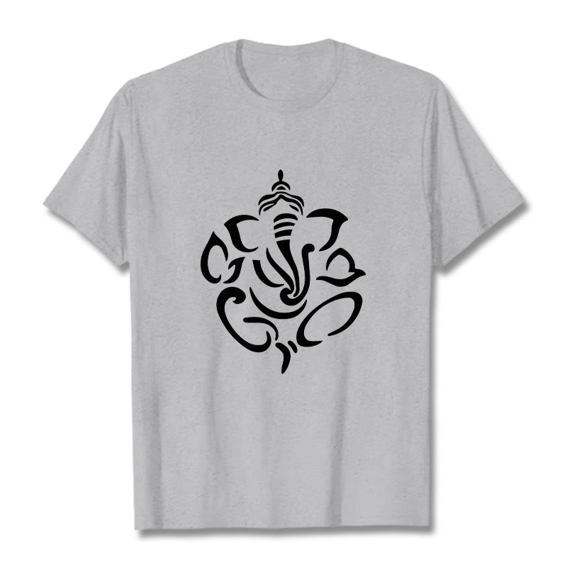 Buddha Stones Ganesh Elefant Skizze Illustration T T-shirt - Hellgrau - 2XL - image 20