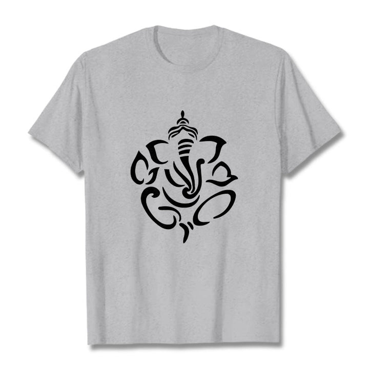 Buddha Stones Ganesh Elefant Skizze Illustration T T-shirt - Hellgrau - 2XL - image 20