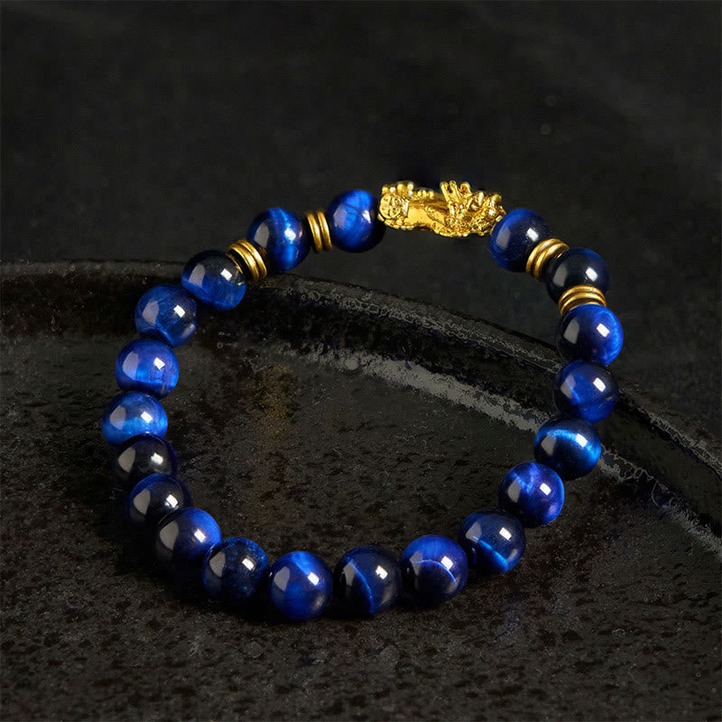 Buddha Stones, verschiedene Farben, Tigerauge-Perlen, Abstandsperlen, Pixiu-Armband für Reichtum und Mut - image 12