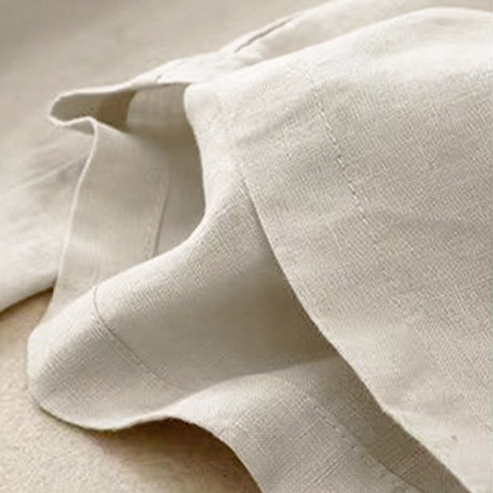 Buddha Stones Freizeithose, einfarbig, mit einem Knopf, weitem Bein und Taschen - image 18