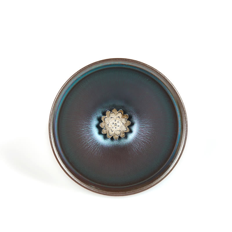 Buddha Stones, handgefertigte chinesische Jianzhan-Lotusblume, blau-violette Keramik-Teetasse, Kung-Fu-Teetasse, 150 ml - image 7