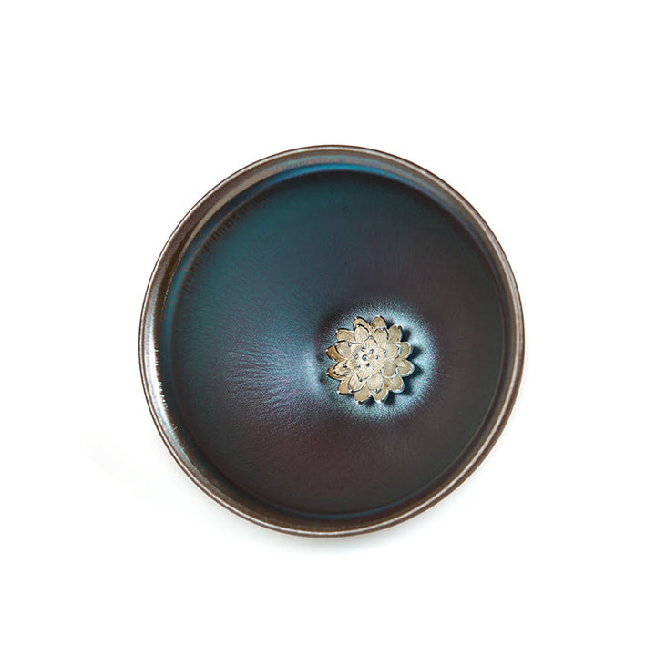 Buddha Stones, handgefertigte chinesische Jianzhan-Lotusblume, blau-violette Keramik-Teetasse, Kung-Fu-Teetasse, 150 ml - image 8