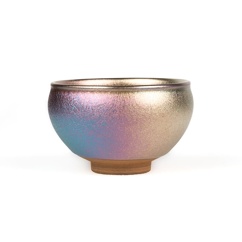Buddha Stones Handgemachte chinesische Jianzhan Goldene Lotusblume Keramik-Teetasse Kung Fu Teetasse 150ml - image 9