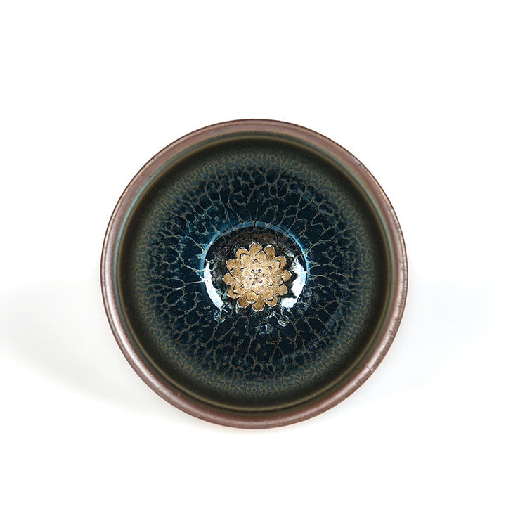 Buddha Stones Handgemachte chinesische Jianzhan Lotus Blaue Keramik-Teetasse Kung Fu Teetasse 150ml - image 7