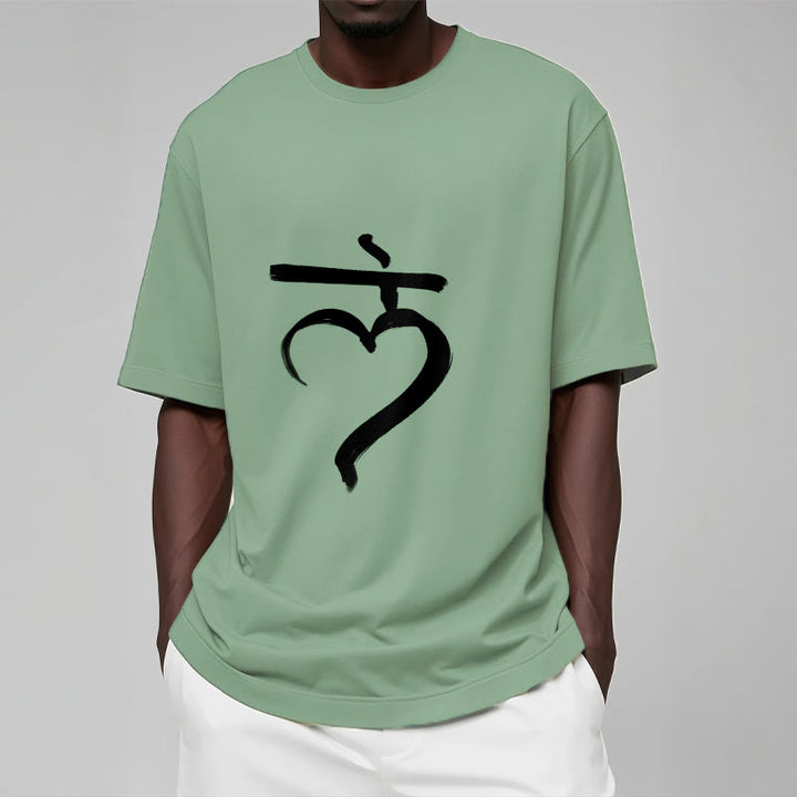 Buddha Stones Lässiges Lam Mantra Sanskrit Baumwoll-T-Shirt - image 16