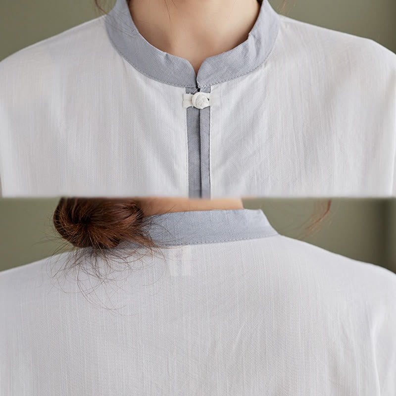 Buddha Stones 2-teiliges Tai-Chi-Shirt aus Baumwolle, Oberteil und Hose, Meditations-Zen-Kleidung für Damen - image 17
