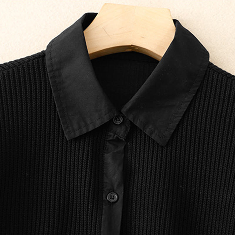 Buddha Stones Damen-Baumwollcordjacke mit Stehkragen - image 7