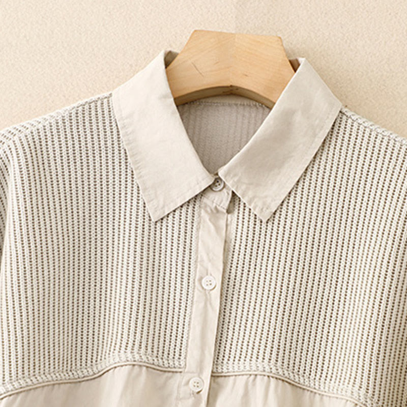 Buddha Stones Damen-Baumwollcordjacke mit Stehkragen - image 12