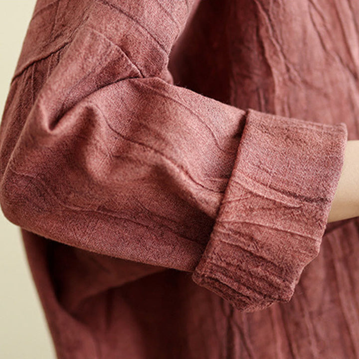 Buddha Stones – Schlichte, langärmlige Damen-Baumwoll-Leinen-Jacke mit Taschen - image 17
