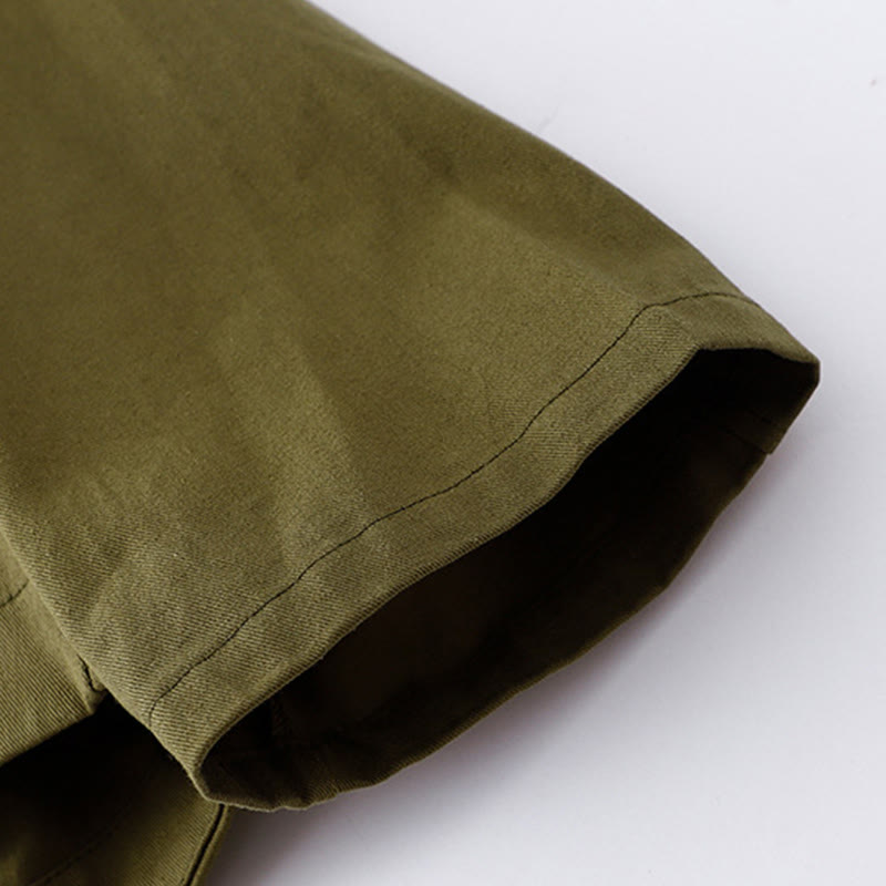 Buddha Stones Einfarbige Langarm-Baumwolljacke für Damen mit Taschen - image 19