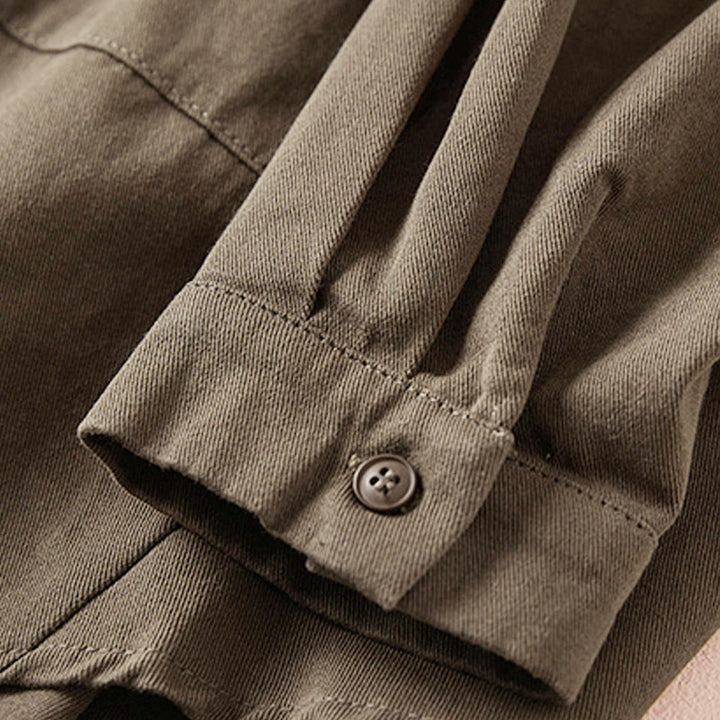 Buddha Stones Fall Unregelmäßiges Design Langärmlige Damen-Reversjacke aus Baumwolle und Leinen mit Taschen - image 19