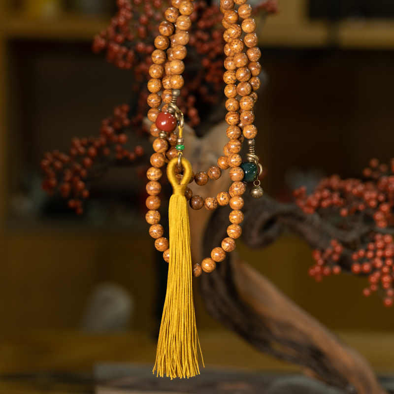 108 Mala Perlen Bodhi Seed Wisdom Peace Quastenarmband - image 10