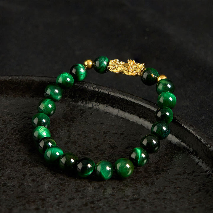 Buddha Stones, verschiedene Farben, Tigerauge-Perlen, Pixiu-Armband für Reichtum und Mut - image 23