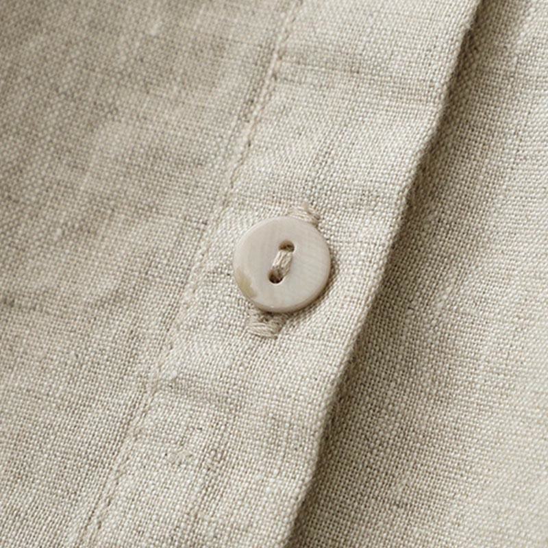 Buddha Stones – Einfarbiges Hemd mit Knopfleiste und Dreiviertelärmeln - image 11