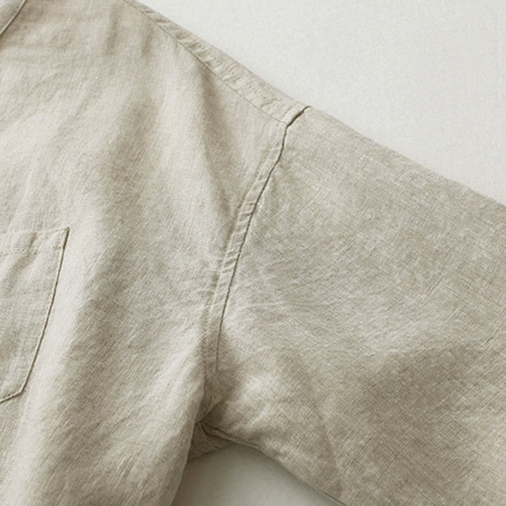 Buddha Stones – Einfarbiges Hemd mit Knopfleiste und Dreiviertelärmeln - image 7