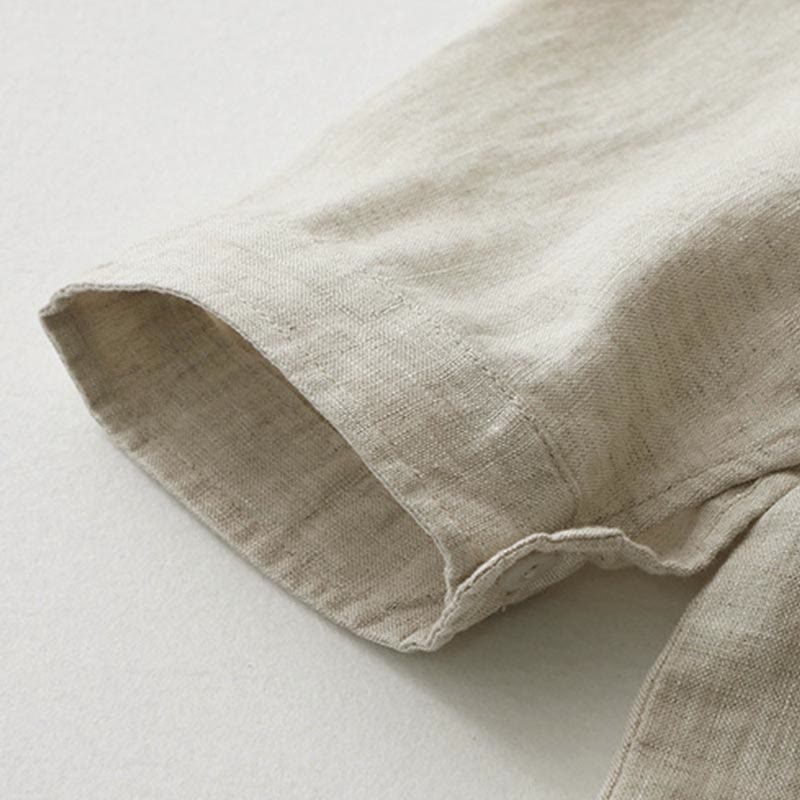 Buddha Stones – Einfarbiges Hemd mit Knopfleiste und Dreiviertelärmeln - image 12