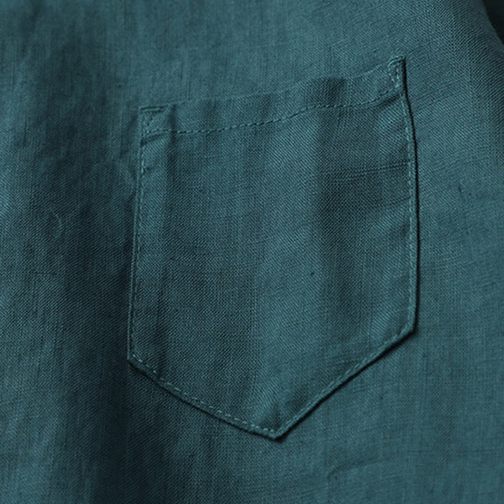 Buddha Stones – Einfarbiges Hemd mit Knopfleiste und Dreiviertelärmeln - image 18