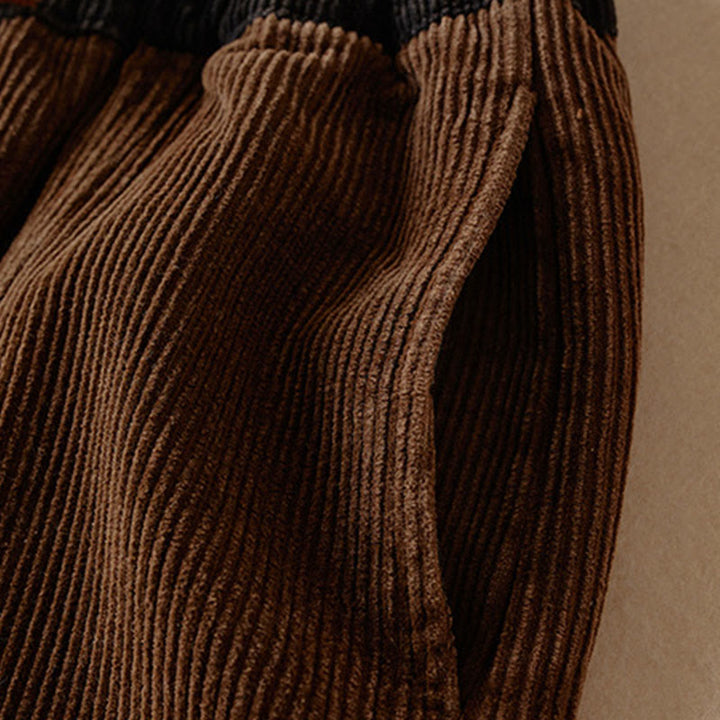 Buddha Stones Damen-Haremshose aus Cord-Baumwolle mit Thermo-Fleece-Futter und Taschen in Farbkontrast - image 18