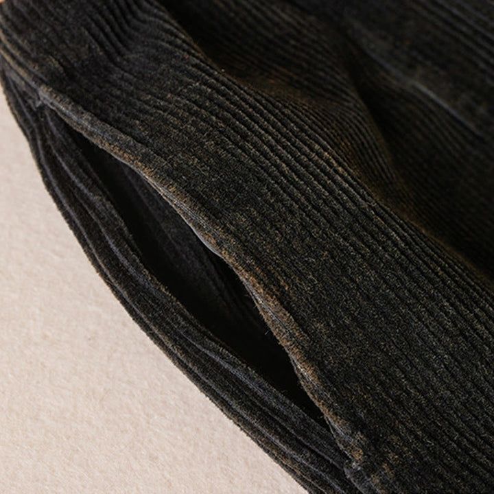 Buddha Stones Damen-Haremshose aus Cord-Baumwolle mit Thermo-Fleece-Futter und Taschen in Farbkontrast - image 10