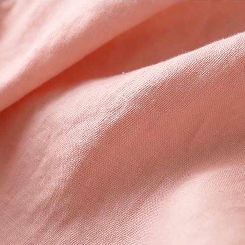 Buddha Stones Lässiges Damenhemd aus Baumwolle mit bestickten Blumen, schrägem Kragen und Riemen - image 5