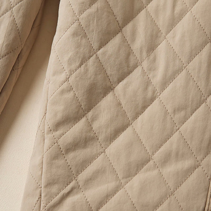 Buddha Stones, rautenförmig gestepptes Design, Thermo-Haremshose für Damen aus Baumwolle mit Taschen - image 15