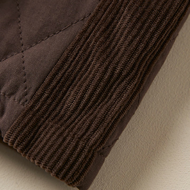 Buddha Stones, rautenförmig gestepptes Design, Thermo-Haremshose für Damen aus Baumwolle mit Taschen - image 24