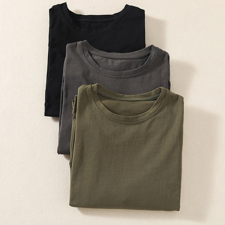 Buddha Stones Lässiges Damen-Langarm-T-Shirt aus reiner Baumwolle und Leinen mit unregelmäßigem Saum - image 21