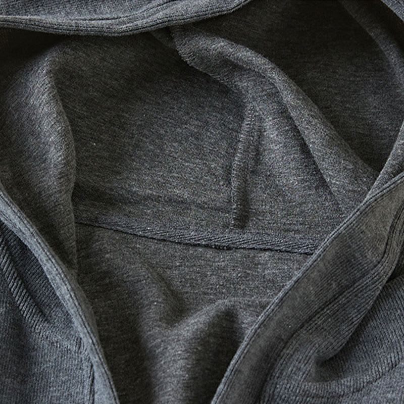 Damen-Kapuzenjacke mit Taschen und schlichten Knöpfen, verziert mit Buddha Stones - image 2
