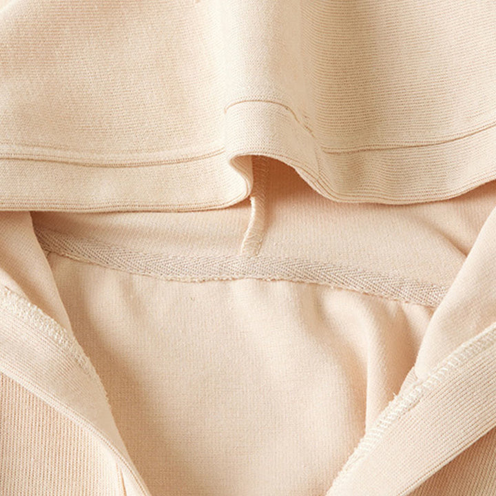 Buddha Stones Plain Buttons Damen Baumwoll-Kapuzenjacke mit Taschen - image 11