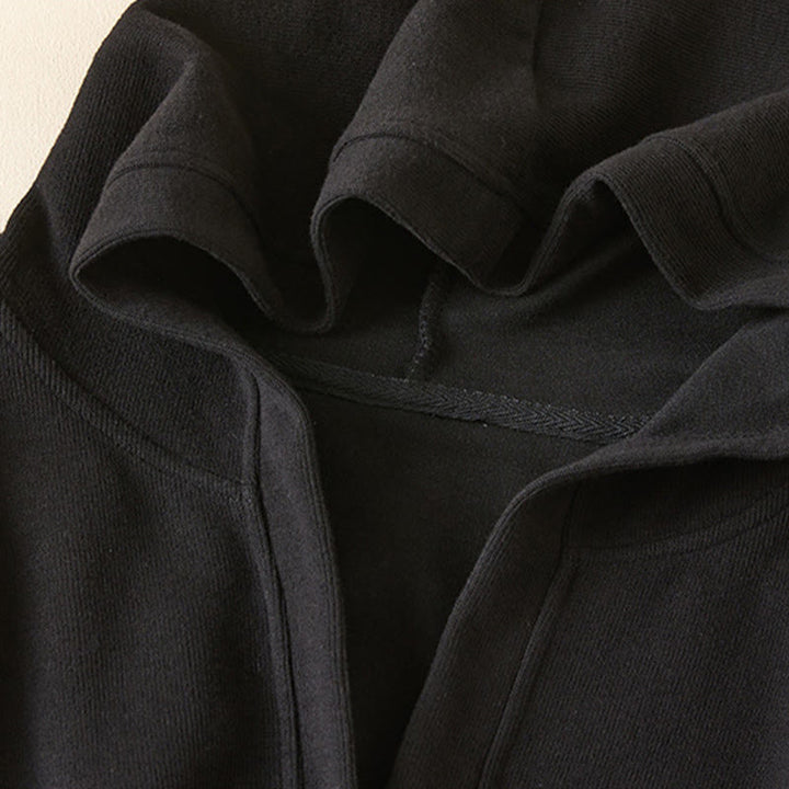 Damen-Kapuzenjacke mit Taschen und schlichten Knöpfen, verziert mit Buddha Stones - image 27