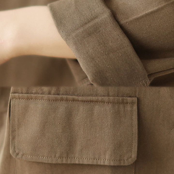 Buddha Stones – Schlichte Damen-Anzugjacke aus Baumwolle mit Taschen - image 7