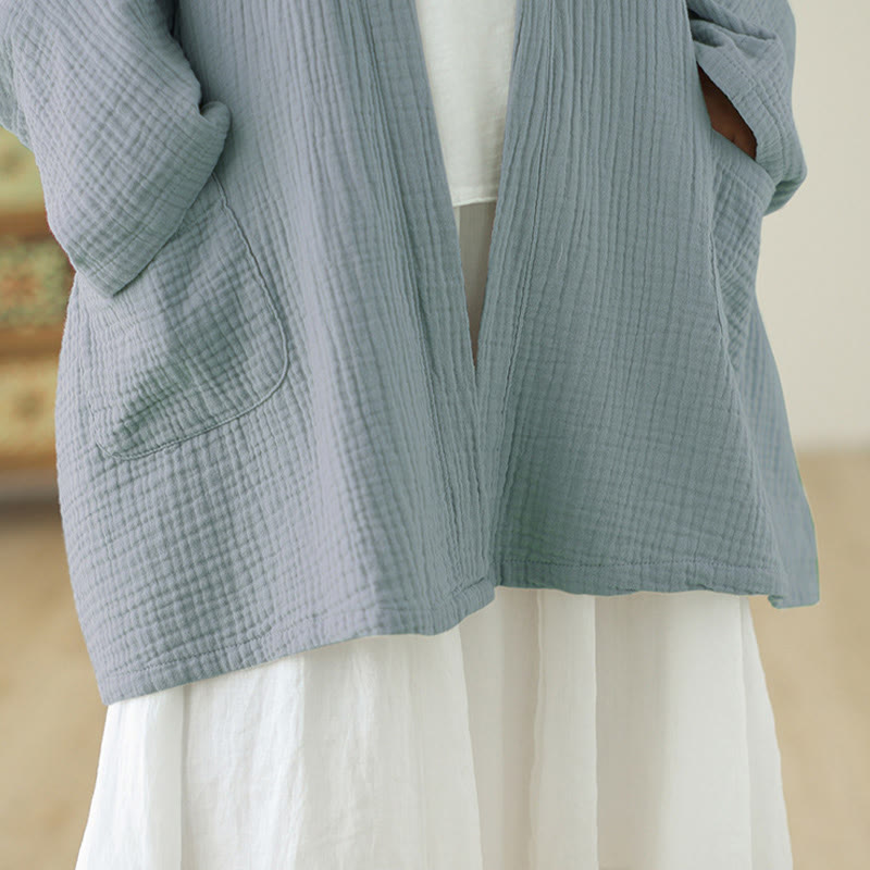 Buddha Stones -Meditationsjacke mit langen Ärmeln und Taschen - image 24