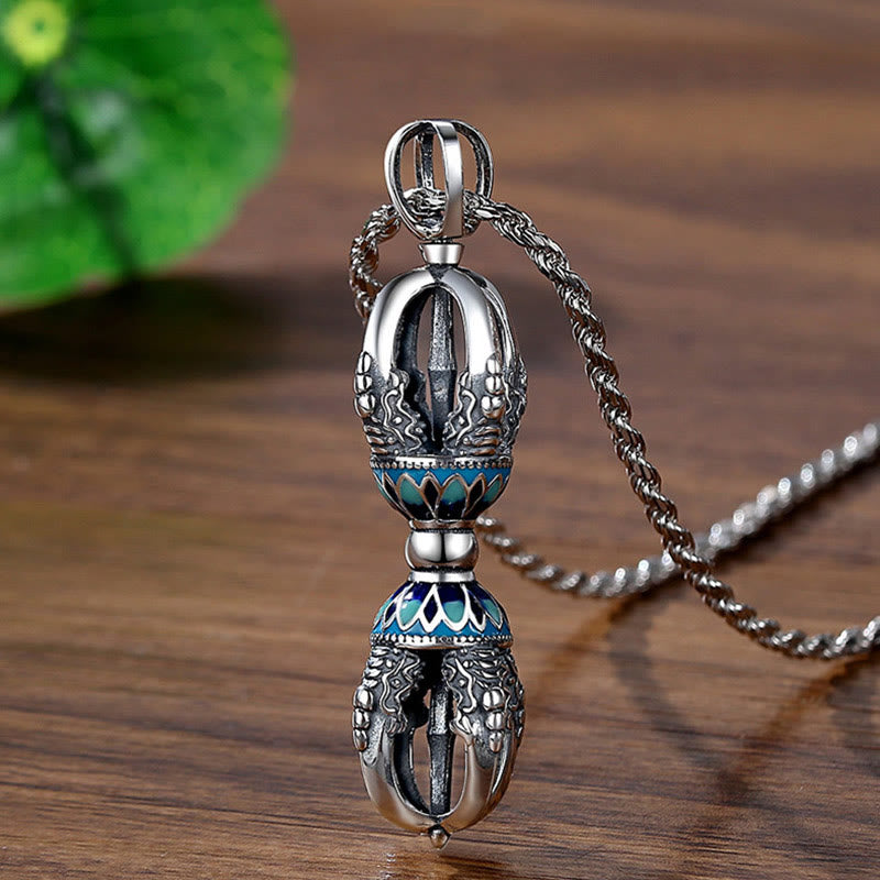 Buddha Stones, tibetische Kupfer-Vajra Dorje, spirituelle Kraft, Halskettenanhänger - Kupfer-Vajra - image 1