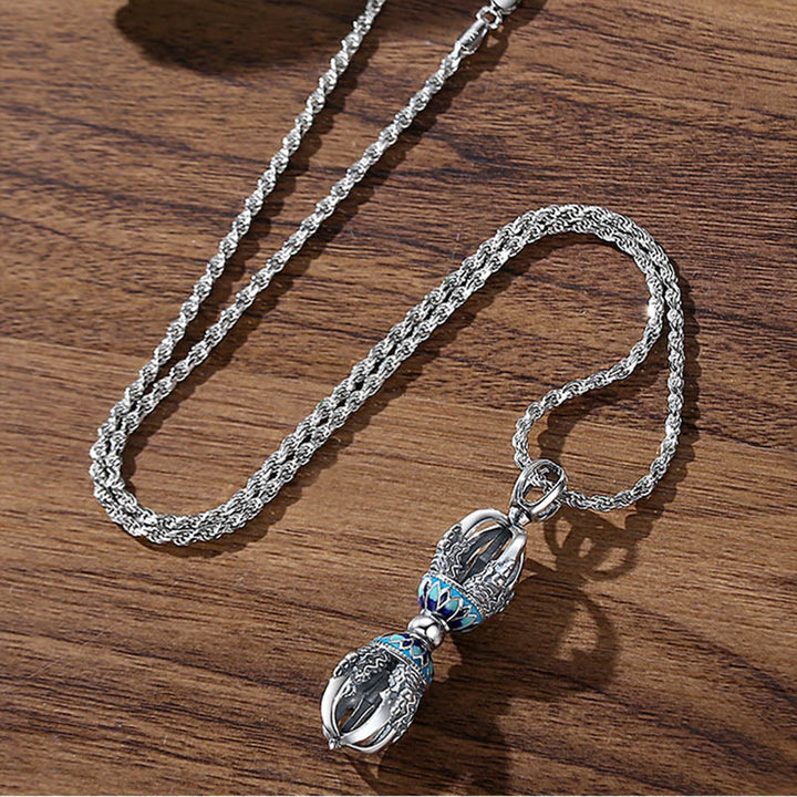 Buddha Stones, tibetische Kupfer-Vajra Dorje, spirituelle Kraft, Halskettenanhänger - image 2