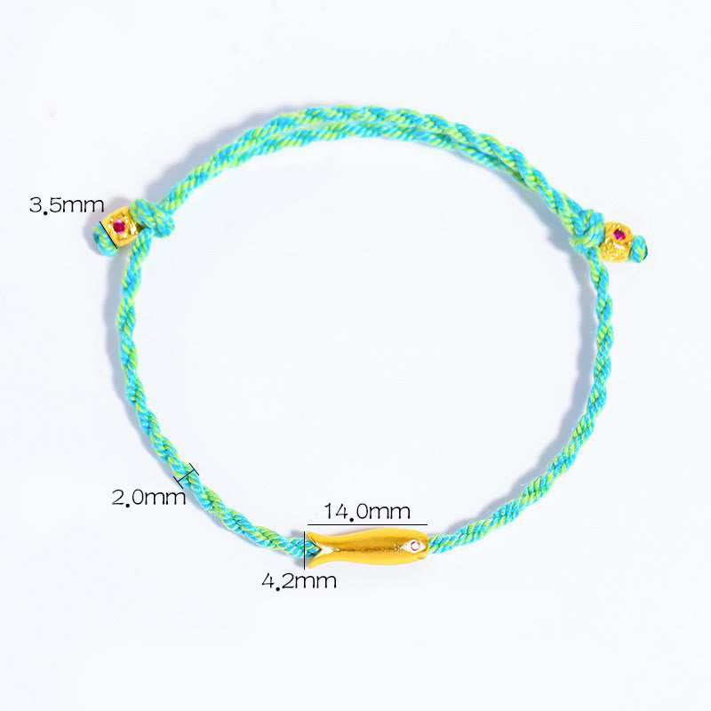 Buddha Stones Kupfer Glücksarmband mit Koi-Fisch - image 4