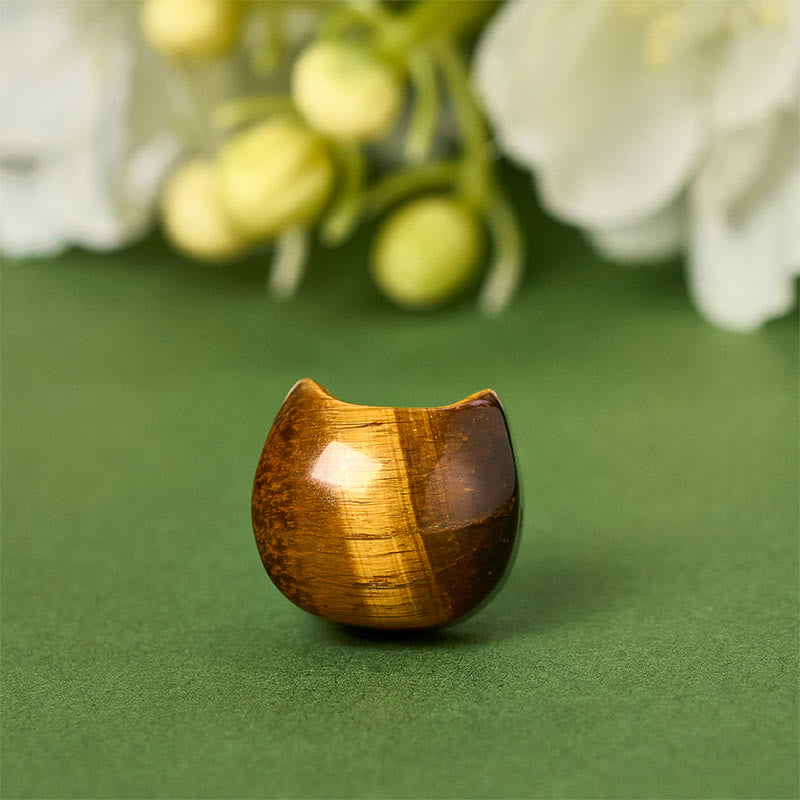 Buddha Stones Schutzarmband aus 925er Sterlingsilber mit Katzen- und Tigerauge - image 8