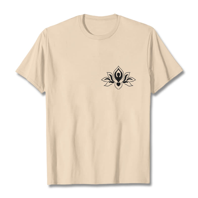 Buddha Stones Lotus Meditation Buddha Muster Design T T-shirt - Bisque - 2XL - image 9