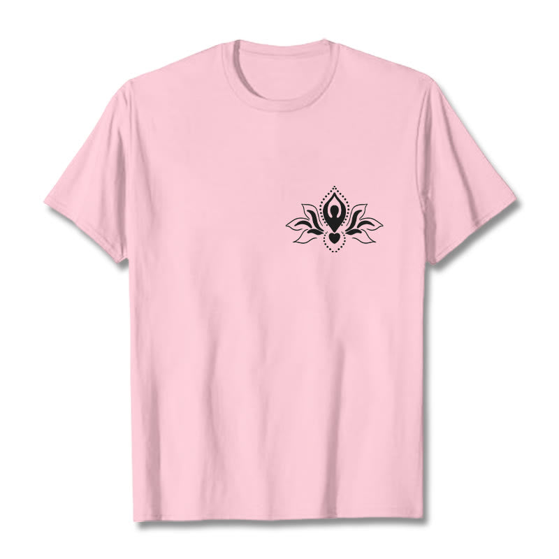 Buddha Stones Lotus Meditation Buddha Muster Design T T-shirt - Hellrosa - 2XL - image 13