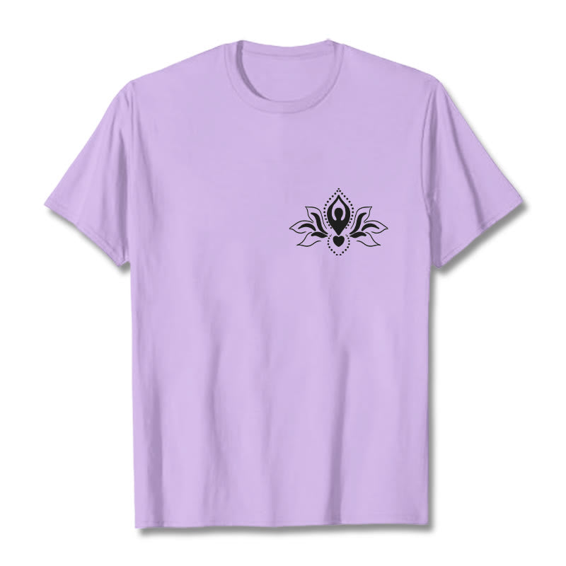 Buddha Stones Lotus Meditation Buddha Muster Design T T-shirt - Pflaume - 2XL - image 17