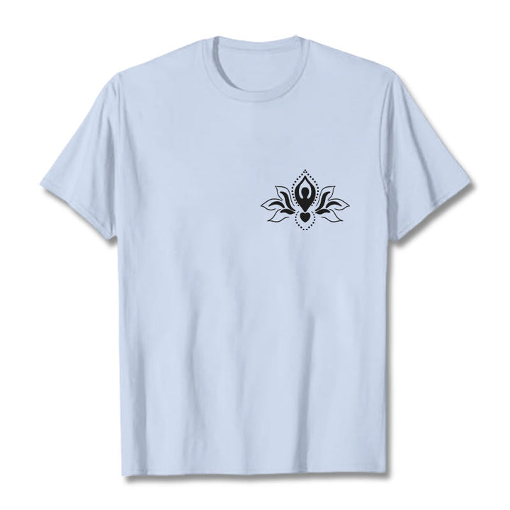 Buddha Stones Lotus Meditation Buddha Muster Design T T-shirt - HellCyan - 2XL - image 19