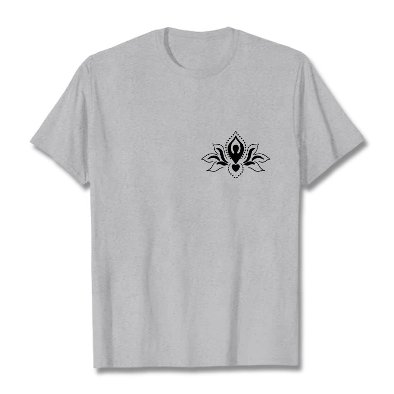 Buddha Stones Lotus Meditation Buddha Muster Design T T-shirt - Hellgrau - 2XL - image 20