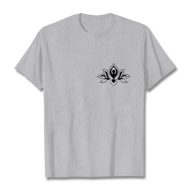 Buddha Stones Lotus Meditation Buddha Muster Design T T-shirt - Hellgrau - 2XL - image 20