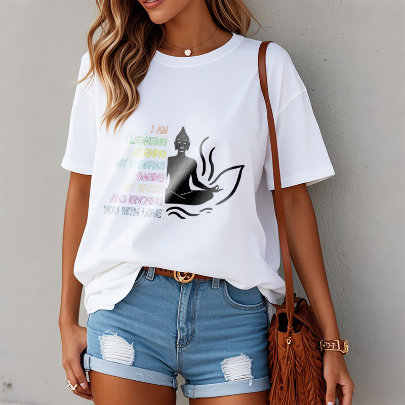 Buddha Stones Buddha Lotus Blume Meditation Design T T-shirt - image 3