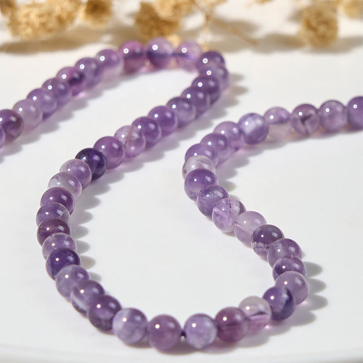 Buddha Stones Armband mit süßem Katzengesicht und Amethyst zur Stresslinderung - image 9