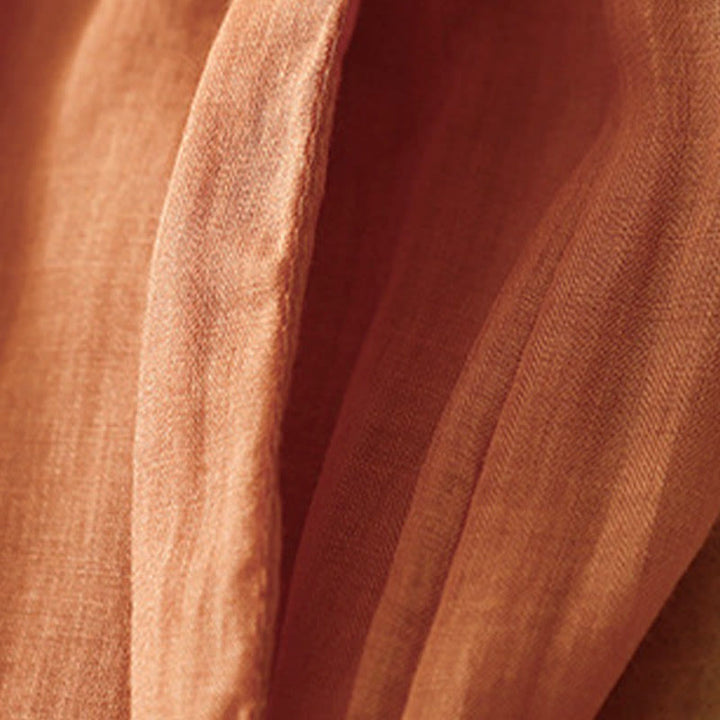 Buddha Stones Damenhose mit weitem Bein und Kordelzug aus Baumwolle im schlichten Design mit Taschen - image 24