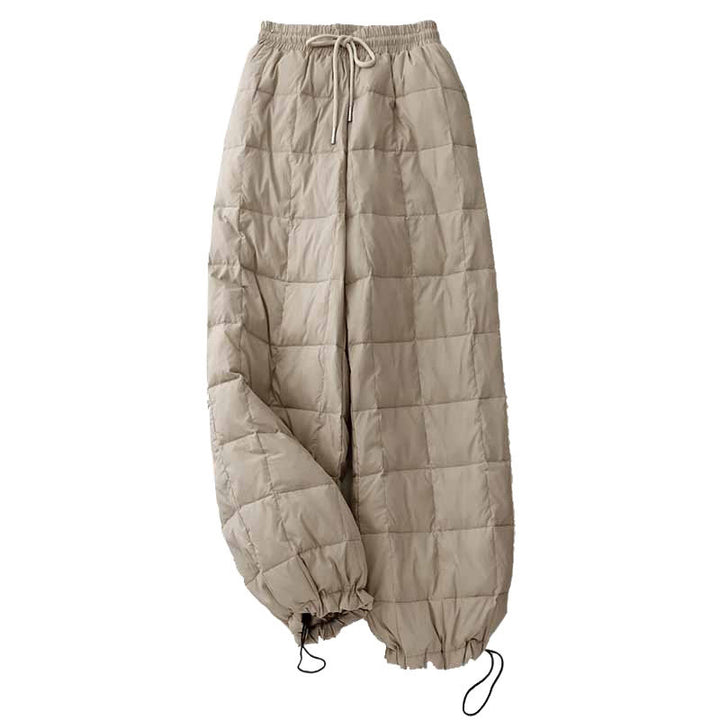Buddha Stones Winter-Baumwollhose mit Kordelzug und Beinöffnung für Damen mit Taschen - image 9