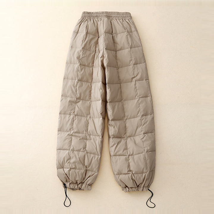 Buddha Stones Winter-Baumwollhose mit Kordelzug und Beinöffnung für Damen mit Taschen - image 3